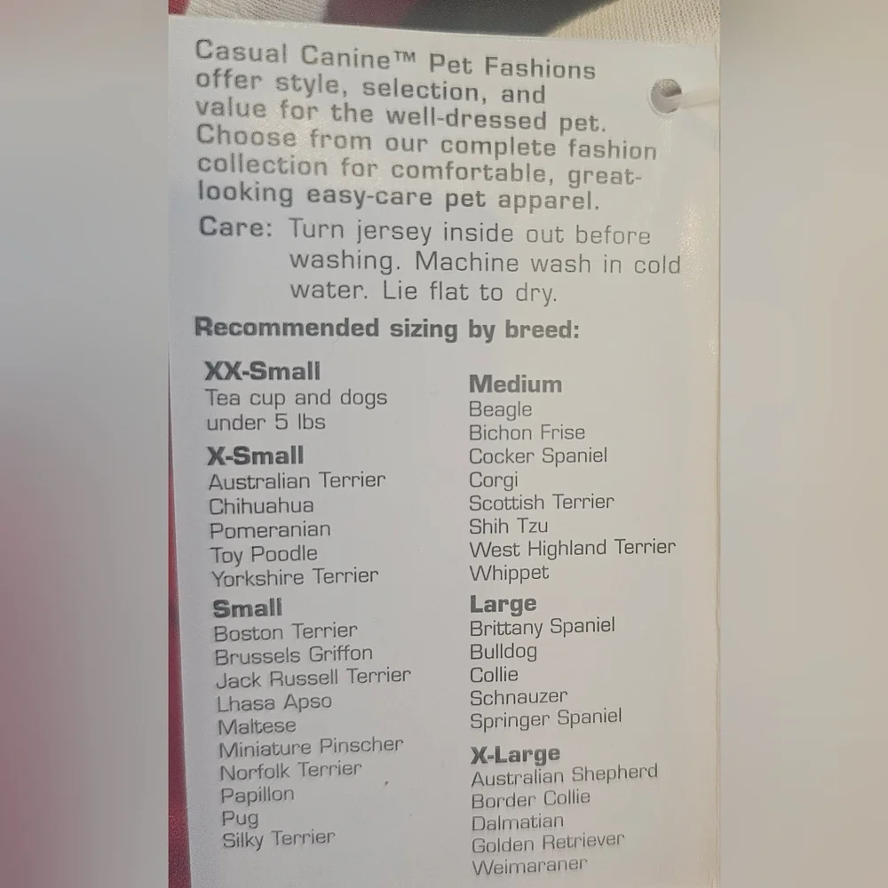 Casual Canine Red Dog Jersey - Picture 6 of 6